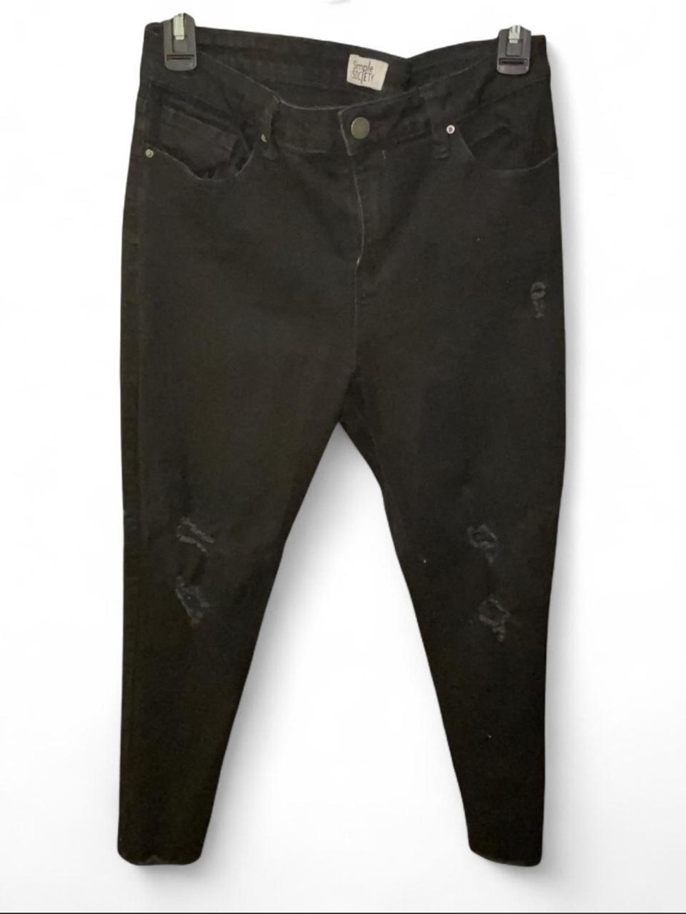 Black Distressed Women’s Jeans